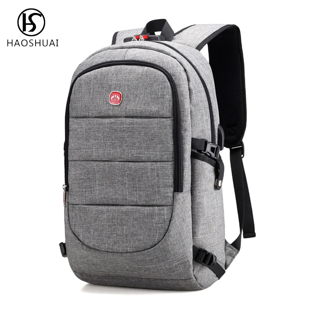 Купить Men Computer Backpack Usb Charging Port Back Pack Anti Theft Laptop 15.6 Travel Daypack for  Багаж и сумки | Мужские рюкзаки (32868357361)