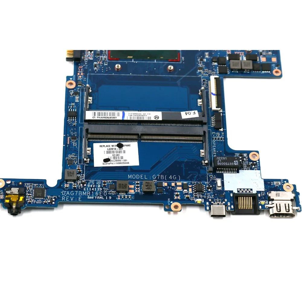 Для hp 15-CS 15-CS0051la материнская плата для ноутбука SONY DSC MX150 4 Гб GPU i5-8250U Процессор DAG7BMB16E0 L22818-001 L22818-601