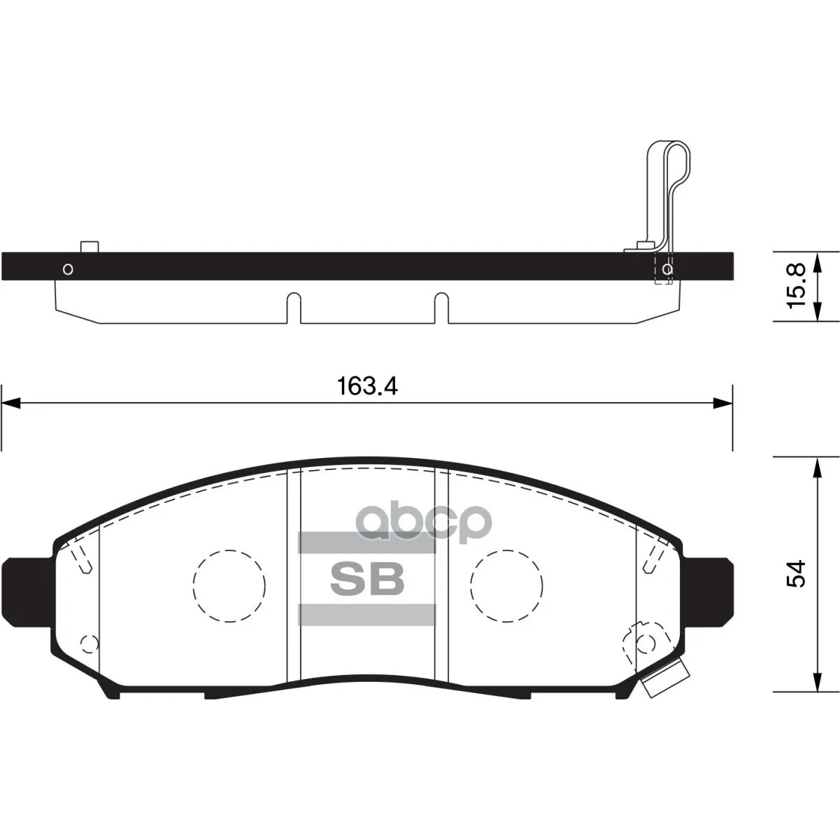 Sp1460sns_=Gdb3404=1162 01 [41060ea025]!Колодки Дисковые П Niss