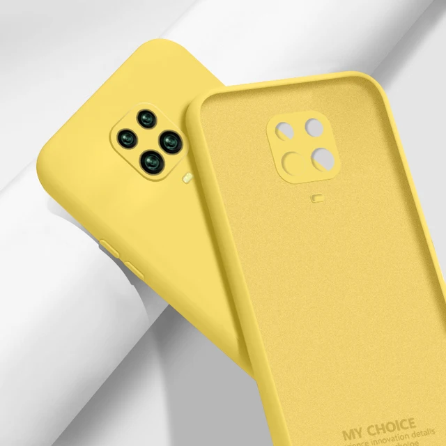 Liquid Silicone Case Cover For Xiaomi POCO X3 Pro M3 F3 X3 GT 10T Redmi Note 10 Pro 8 9A 9T Soft Case For Redmi Note 9 Pro Case Yellow