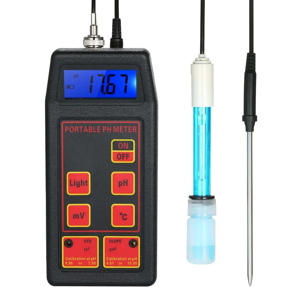 Professional Portable Multi-function Water Quality Monitor Multiparameter pH Temperature Water Quality Tester