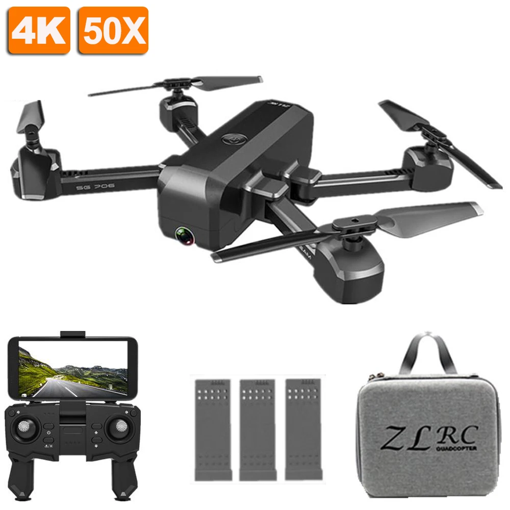 SG706 4K Drone двойная камера профессиональный квадрокоптер стабильная высота RC