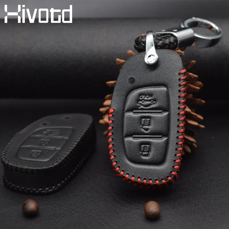 Hivotd для hyundai creta ix25 кожаный чехол для ключей автомобиля аксессуары автомобильный брелок Защита оболочки внутренние части отделка автомобильный Стайлинг