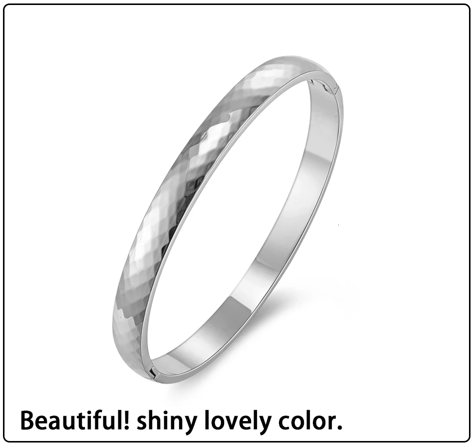  Stainless Steel Bangles Bracelets women (4)