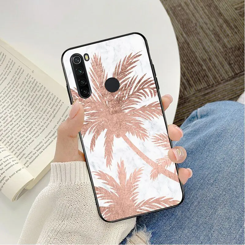 Gold Pink rose Glitter print