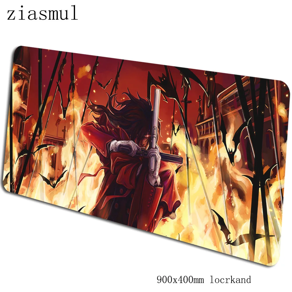 Hellsing padmouse 900x400x3 мм игровой коврик для мыши игровой esports коврик для мыши геймерский компьютерный стол с блокировкой края коврик notbook mousemat pc - Цвет: pattern 10