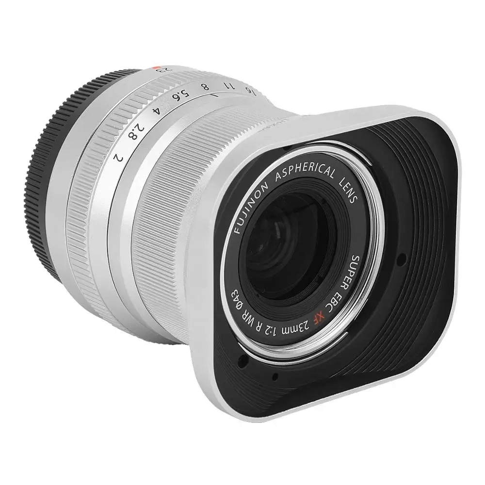 Xf 23mm F2 Fuji Square Lens Hood Haoge LH-X35S Square Metal Lens