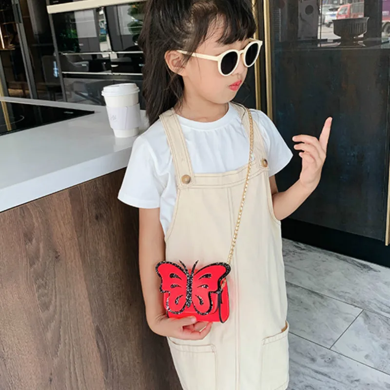 Милый детский мини кошелек 2020 Kawaii Butterfly Little Girl маленький для монет Сумочка Сумка