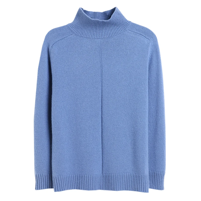 Зимний утолщенный кашемировый свитер, Женский пуловер, водолазка с длинным рукавом, Женский пуловер, женский свитер, теплый пуловер, женские джемперы - Цвет: blue
