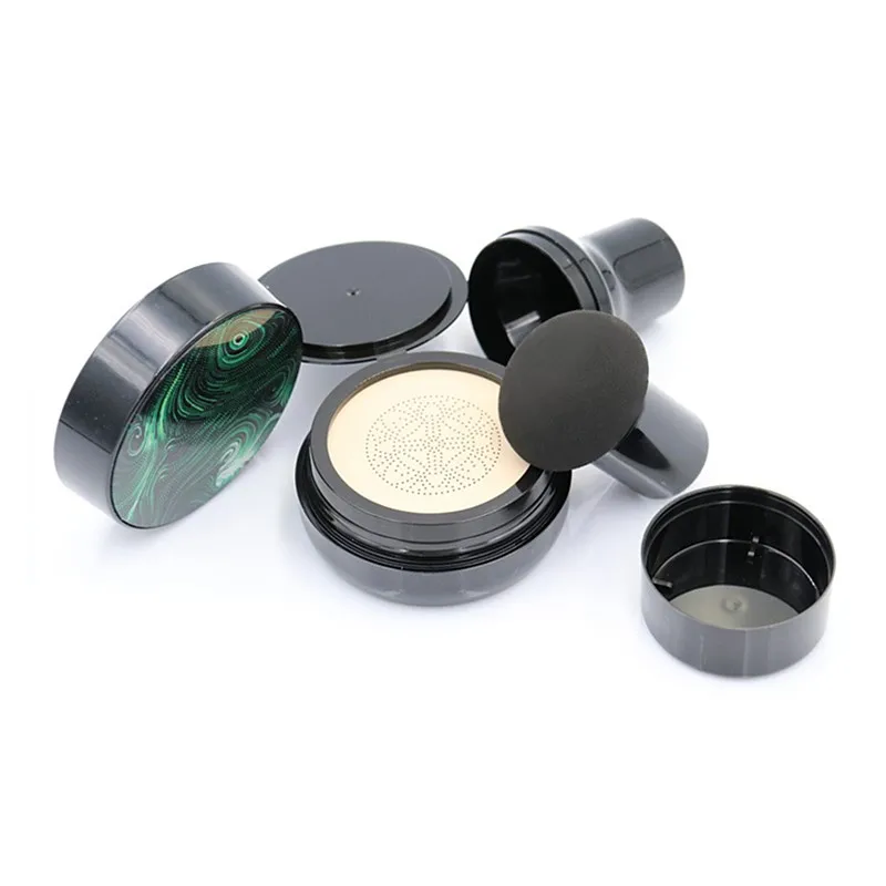 

Mushroom Head Seal Puff Empty CC BB Cream Air Cushion Case With Powder Puff For DIY Refill Cosmetic Containers Cosmetic Jar Set