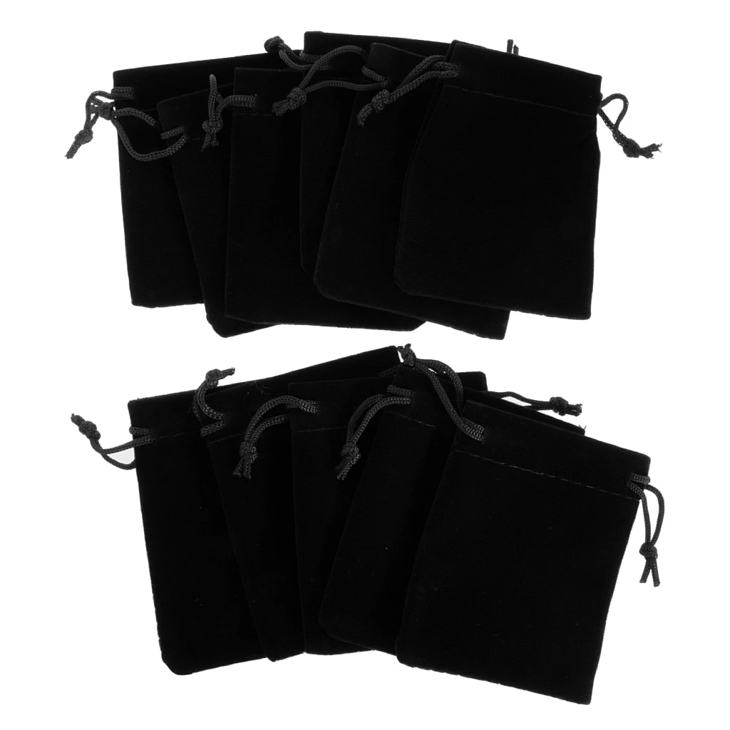 10 pcs Velvet Bags Wedding Party Gift Drawstring Jewelry Pouches Perfect Gift Bags for Party Wedding Bracelets and Watches