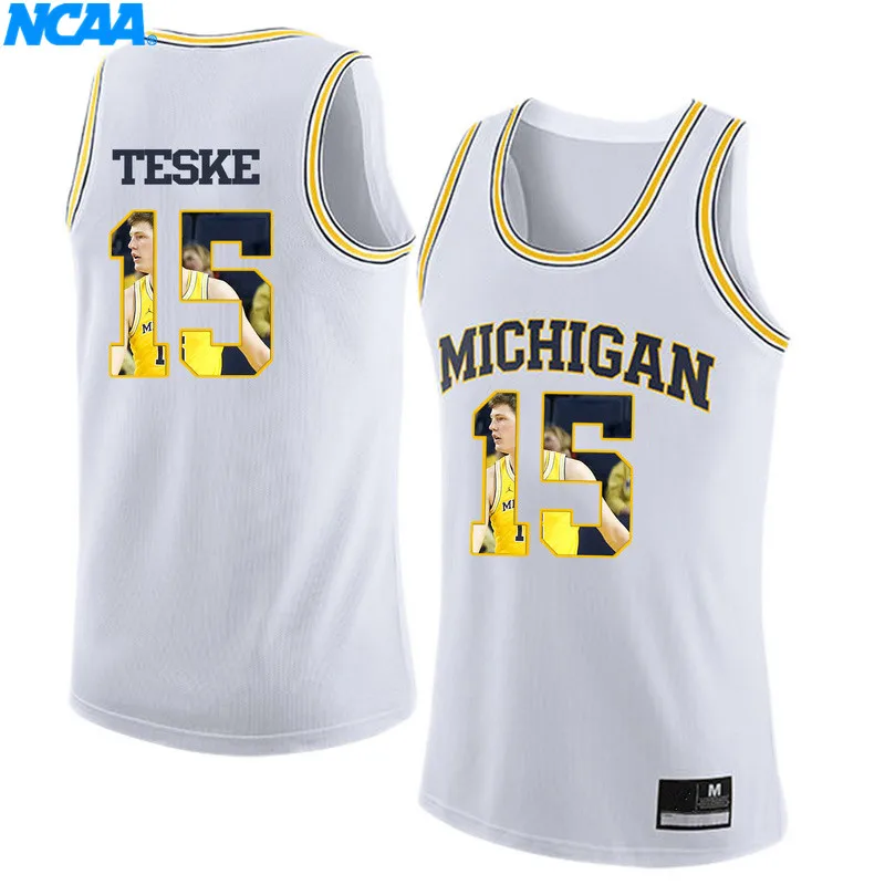 New Arrival High Quality Teske#15 Webber#4 College Youth T-shirt Jerseys S-XXXL - Цвет: 2