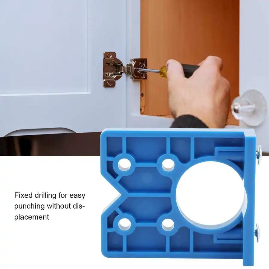 

35mm Plastic Drilling Locator Hinge Hoele Positioner Locator Door Cabinet Drilling Jig Guide Opener Woodworking Punching Tool