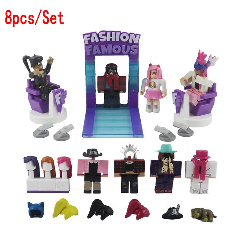 8pcs Set Roblox Action Figures 7cm Pvc Suite Dolls Toys Anime