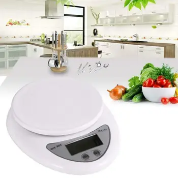 

Portable 5kg 1g Digital Scale LCD Electronic Kitchen Scales Food Balance Measuring Small Food Weight Kitchen Baking Scale