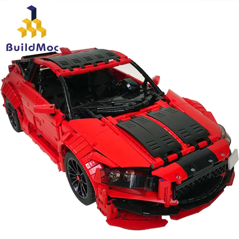 Buildmoc Technic Series HondaCR Z спортивный автомобиль набор строительных блоков кирпичи