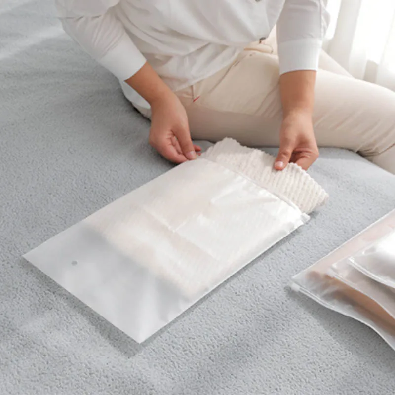 

5-piece travel storage bag waterproof transparent clothes bag seal sticky outdoor portable products