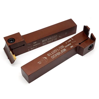 

MGFVR 25MM MGFVR325 MGFVR425 7-Shaped Face Groove Cutter Double Head Turning Tool Holder For Carbide Insert MGMN MRMN 3mm 4mm