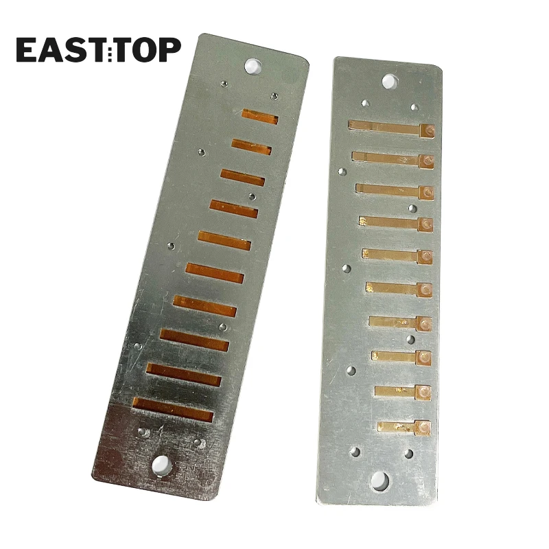 EASTTOP T008 Reedplates With Screw For 10 Holes Harmonica Mouth Organ Blues Harp Musical Instruments Harmonica Accessories