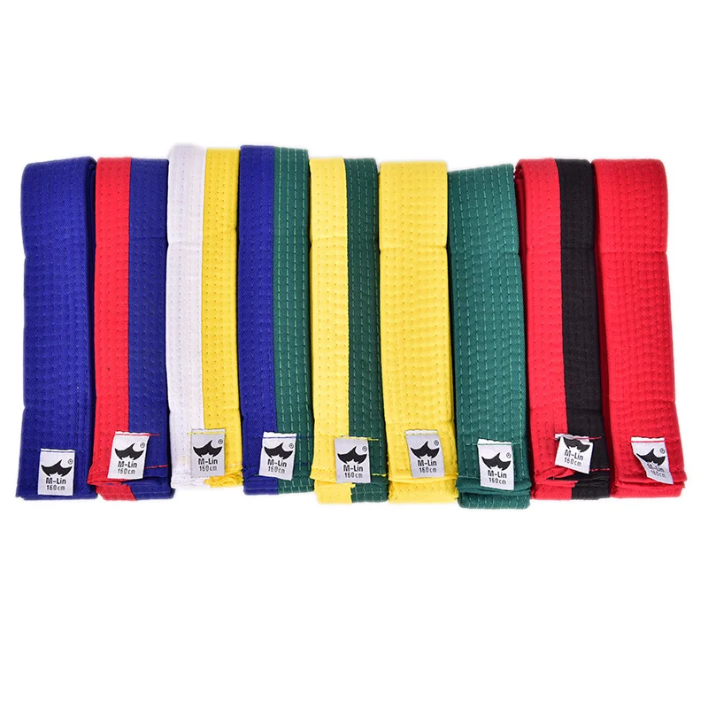 Taekwondo Belt Karate Double Wrap Belt Professional Martial Arts All Colors 