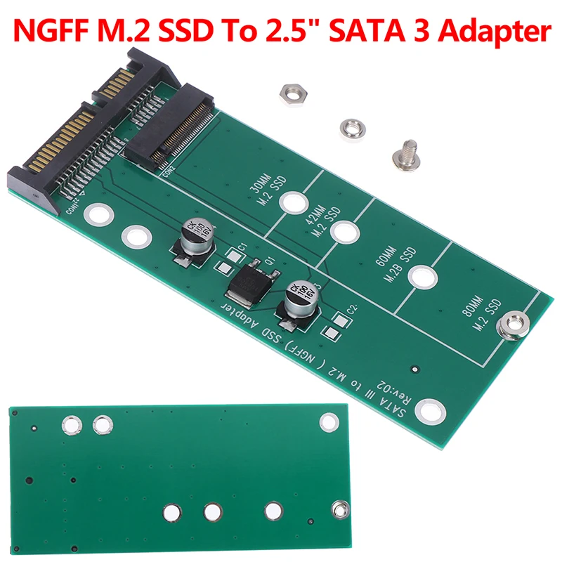 NGFF M.2 SSD до 2 5 &quotSATA 3 адаптер карта для 30/42/60/80 мм жесткий диск | Компьютеры и офис