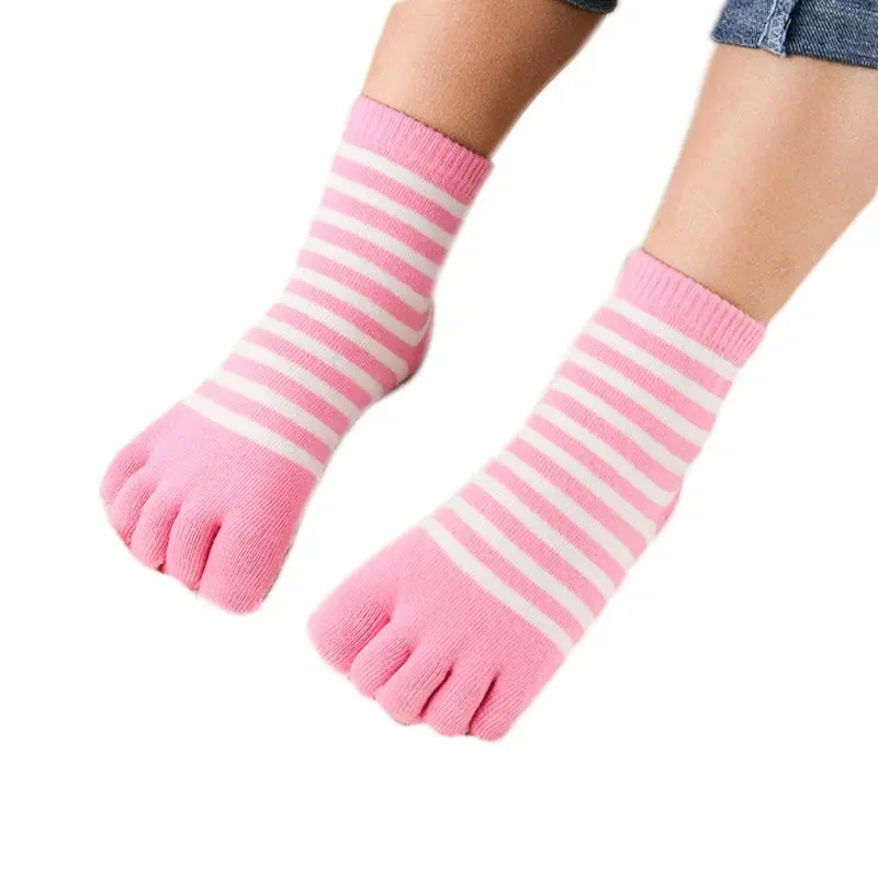 14-Pink Новые милые детские носки Kawaii, хлопковые носки для мальчиков и девочек с изображением животных, дешевые носки с изображением кота, собаки, носки с пальцами для детей 3-7 лет - Цвет: 14-Pink