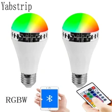 E27 Smart Control Led RGB Bulb Light 6W RGBW Led Lamp Colorful Changing Bulb Led Lampada For Decor Home With Remote Controller