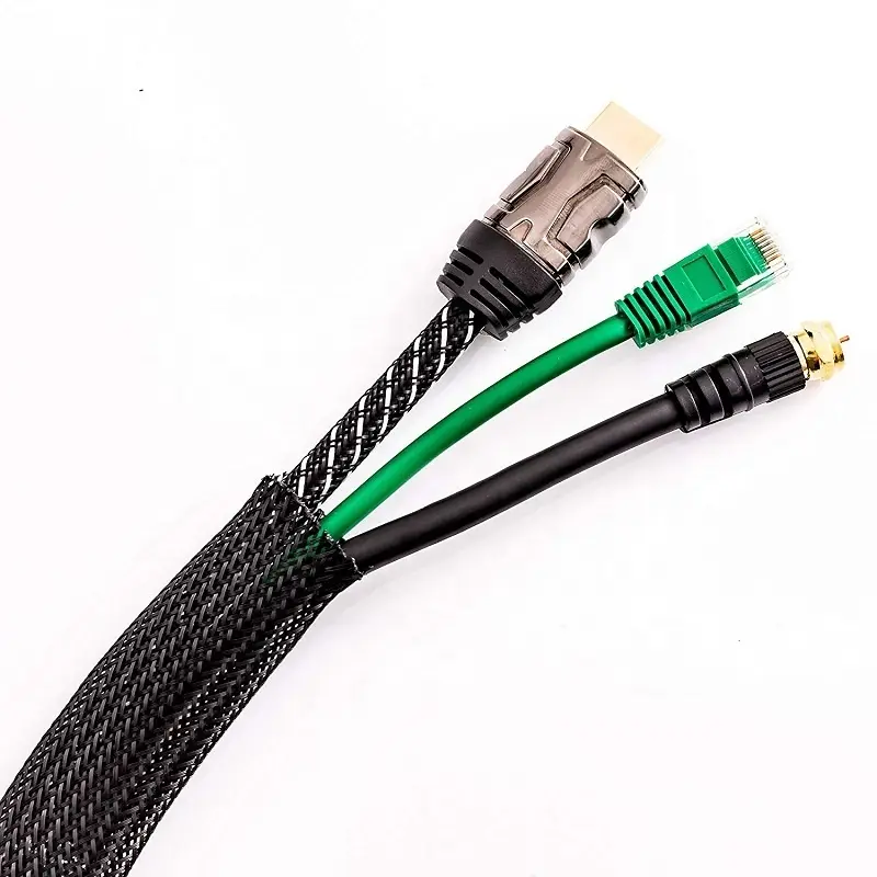 Dropship 1/5/10/50/M Black Insulated Braid Sleeving 4/6/8/10/12/14/20/25mm Tight PET Wire Cable Gland Protection Cable Sleeve - Image 6