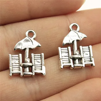 

WYSIWYG 20pcs 20x14mm Beach Chairs Charm Pendants For Jewelry Making Beach Chairs Pendants Charm Beach Chairs