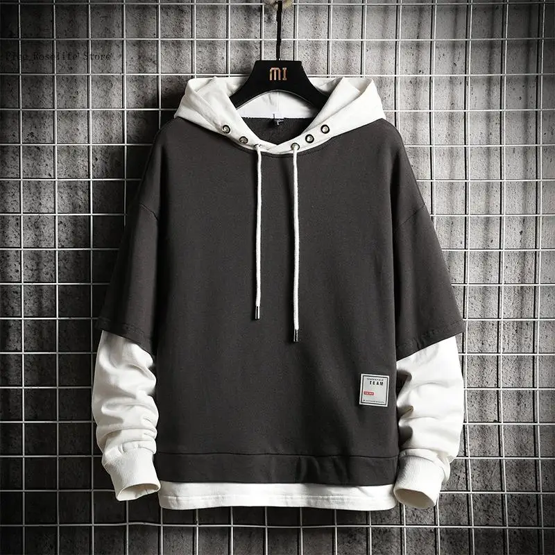 Man Hoodies High Quality White Black Gray Men's Sweatshirts Fashion Men