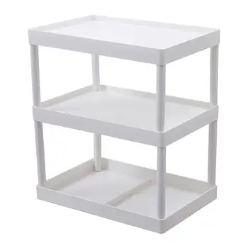 

1Pc Durable Multifunction Safe Triple-layer Tabletop Storage Shelf Storage Rack Kitchen Rack for Home