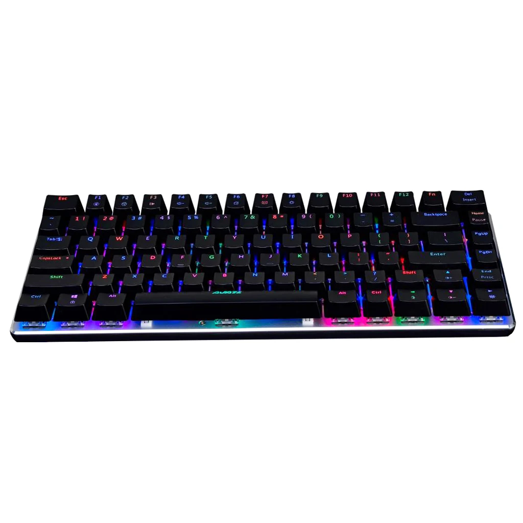 Ajazz AK33 Mechanical Wired RGB LED Backlight Gaming Keyboard for PC Game with Blue Switches