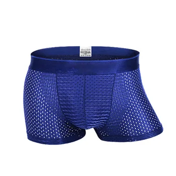 

Man Ultra-Thin Ice Fiber Breathable Mesh Boxers Shorts Underpants Underwear -MX8