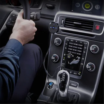 

New Wireless Bluetooth Receiver 3.5mm AUX Audio Music Receiver 5V 2.1A Car Charger Bluetooth Car Kit XM-117