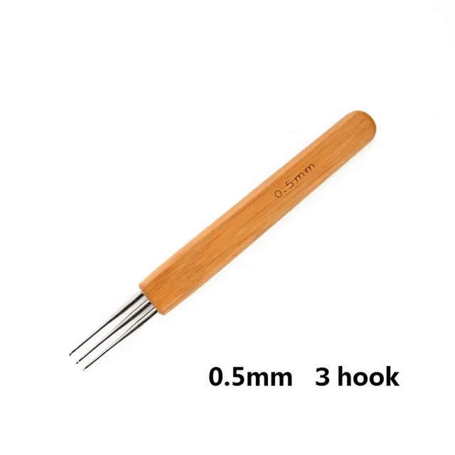 Alileader Crochet Hook Needle Hair Weaving Needle For Braids Knitting And Crochet Needles For Jumbo Braiding Twist Hair 1Pcs/Lot 0.5mm-3 Hook-1pcs