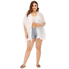 bandage bikini cover up blouse shirts slub cotton soft top white V neck sexy ropa mujer blusas womens tops and blouses de moda
