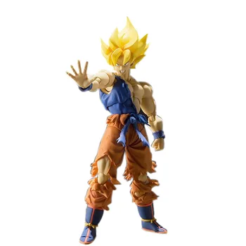 

SHFiguarts Dragon Ball Z Super Saiyan Son Gokou Super Warrior Awakening Ver. PVC Action Figure Collectible Model Toy 16cm KT2412