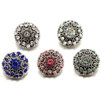 

New 20pcs Colorful 18mm snap buttons, metal snaps for snaps bracelets fit ginger snaps jewelry