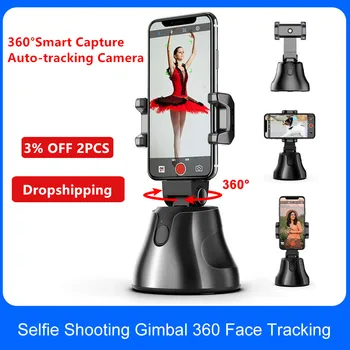 

Apai Genie Smartphone Selfie Shooting Gimbal 360° Face & Object Follow Up Selfie Stick for Photo Vlog Live Video Record Holder
