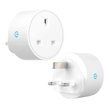 

WiFi Smart Outlet Plug Works with Alexa,Google Home,Wireless Socket Remote Control Timer Plug Switch, 2 Pack.UK Plug