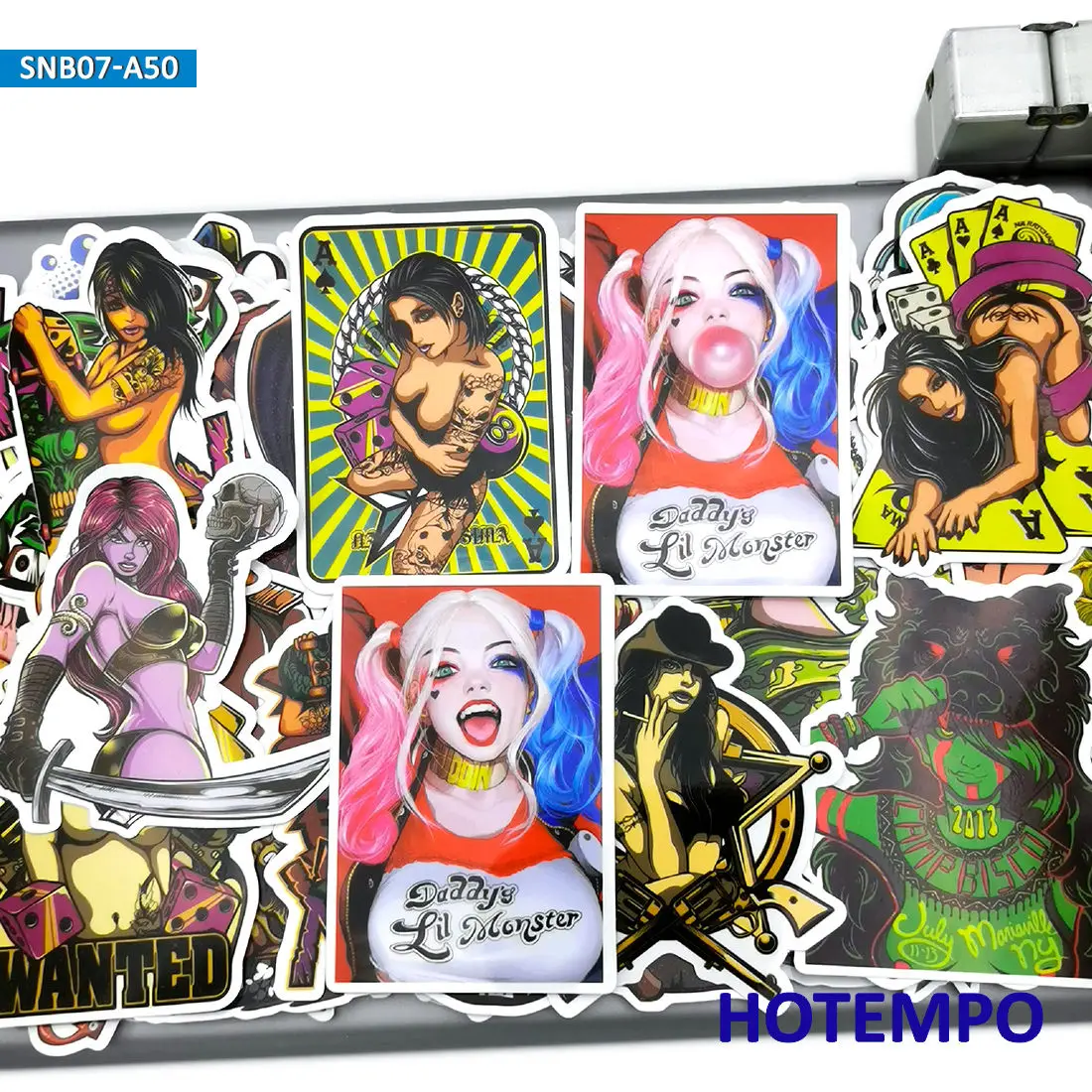 50pcs Punk Rock Graffiti Mix Weird Funny Fashion Stickers for Mobile Phone Laptop Luggage Skateboard Bike Car Art Style Stickers