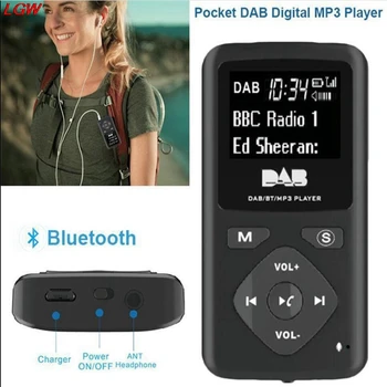

Portable DAB/DAB+ Pocket Digital Radio Receiver Bluetooth MP3 Player with Earphone Radio Receiver