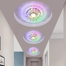 Потолочный светильник для гостиной, коридора, светодиодный светильник, минималистичный Современный Креативный вход в балкон, Хрустальная дверь, вход deng