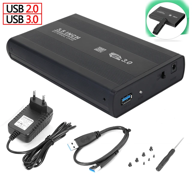 3.5 inch HDD Dock SATA to 3.0 2.0 External Hard Drive Disk Case Adapter USB3.