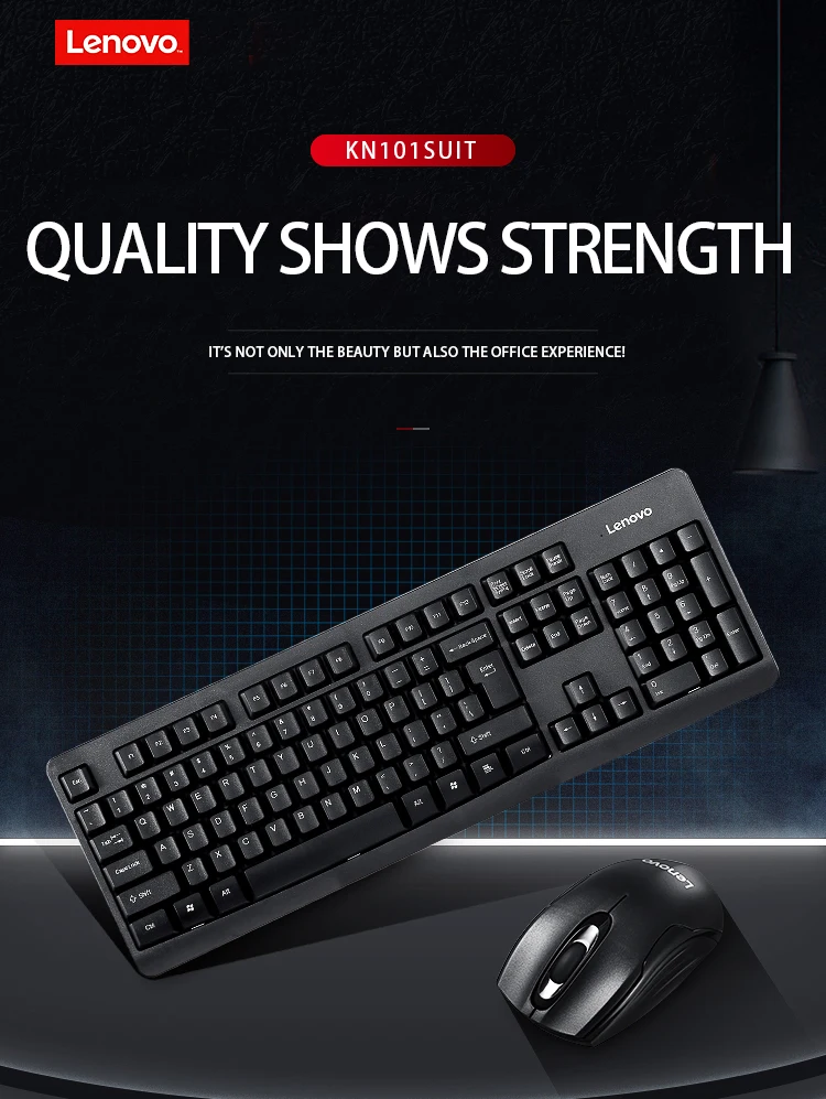 Lenovo Беспроводная мышь Комплект клавиатуры km101
