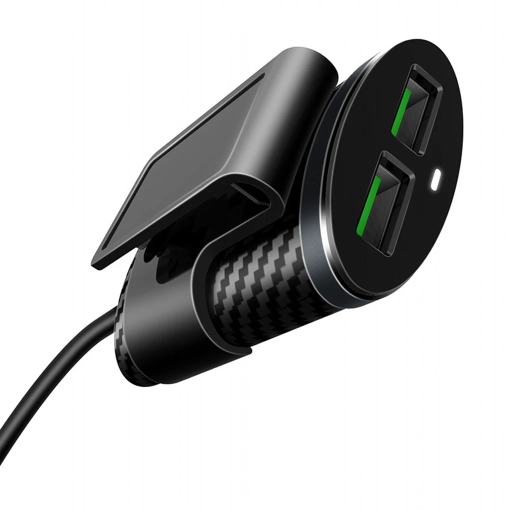 Автомобильный 4 порта USB источник питания 5.1A зарядное устройство для мобильного телефона планшета черная Пряжка зарядный удлинитель