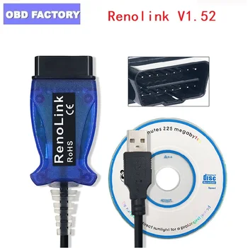 

For R-enault can clip V1.52 Renolink OBD2 ECU Programmer Renolink 1.52 Key/ECU/Airbag Reset Tool Free shipping