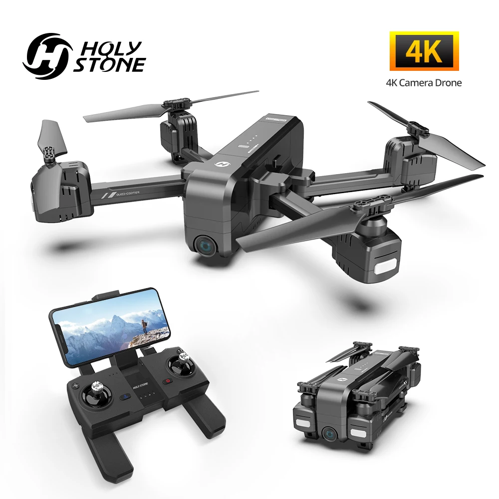 Holy Stone HS270 Дрон 4k Профессиональный 5G GPS FPV FOV 120 ° складной Радиоуправляемый