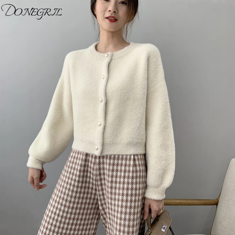 ^*Best Offers 2019 New Imitation Water Velvet Jacket Female Spring And Autumn Loose Short Sweater Coat Fashion Wild Knit Cardigan Jacket ^*Best Offers 2019 New Imitation Water Velvet Jacket Female Spring And Autumn Loose Short Sweater Coat Fashion Wild Knit Cardigan Jacket