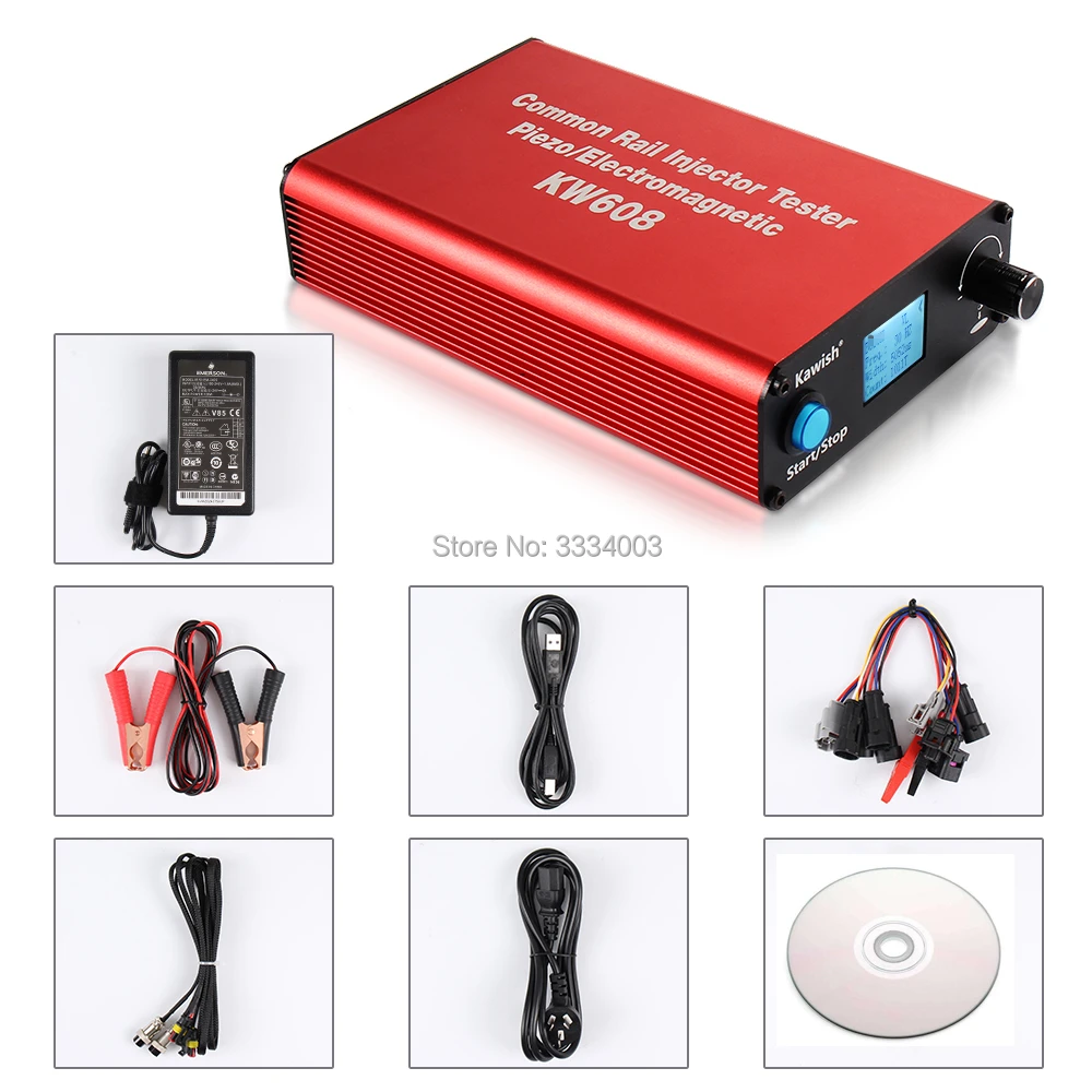 Common rail Инжектор тестерам-KW608 Многофункциональный дизель USB инжектор тестер+ S60H Common Rail устройство для проверки работы сопла форсунки